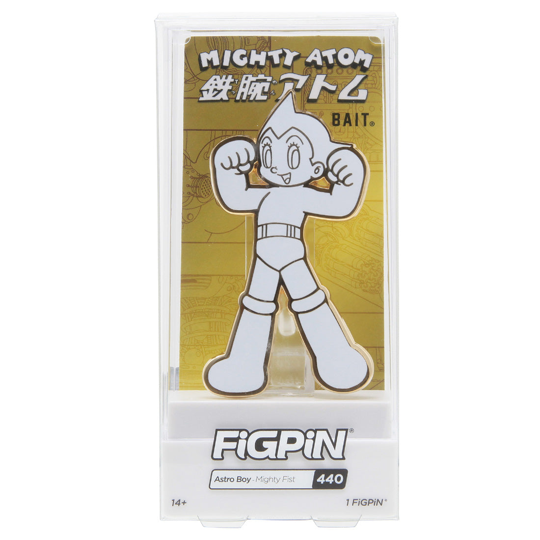 BAIT x FiGPiN Astro Boy Mighty Fist #440 (white / gold)