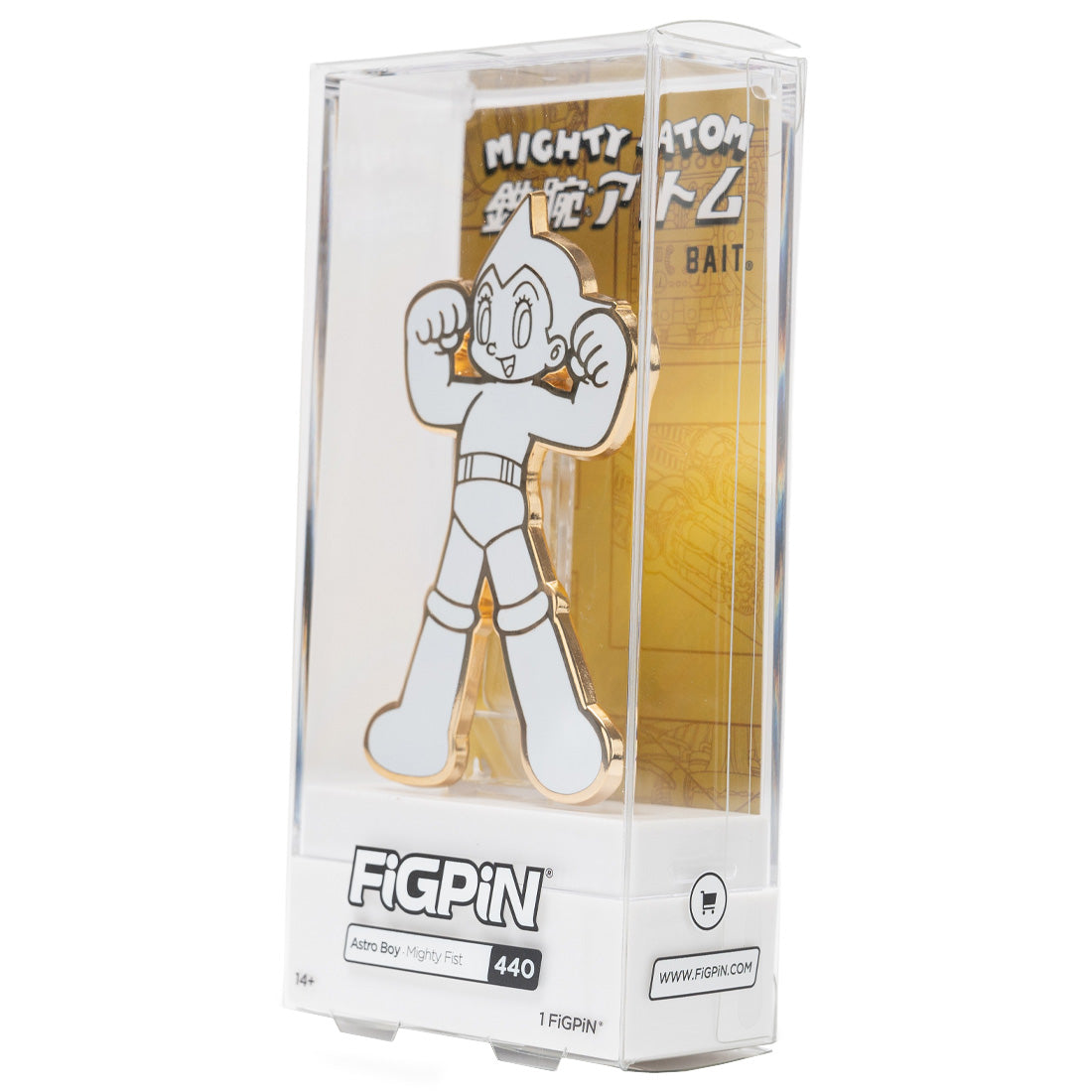 BAIT x FiGPiN Astro Boy Mighty Fist #440 (white / gold)