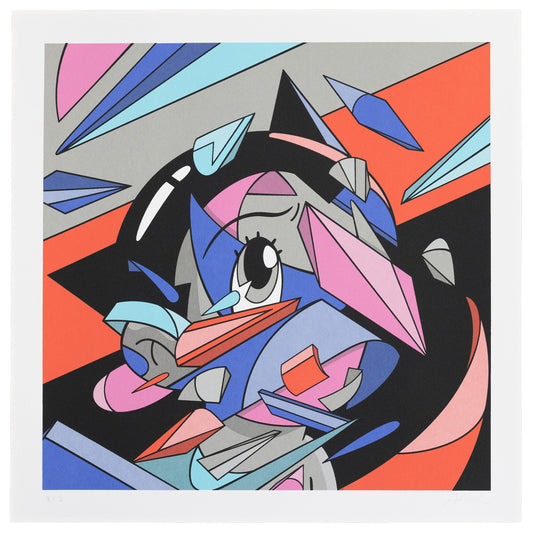 BAIT x Astro Boy x Louis De Guzman Atom Vs. Astro 1 Art Print (multi)